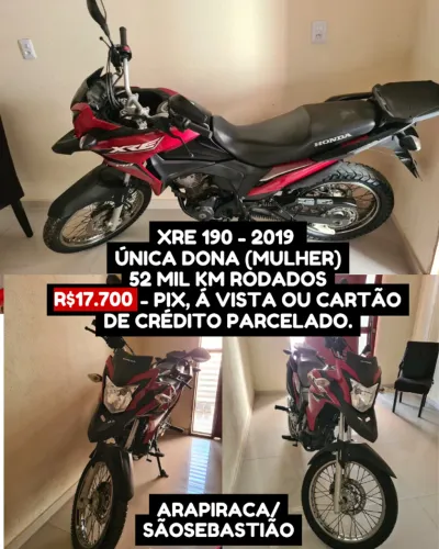 XRE 190CC 2019 - UNICA DONA