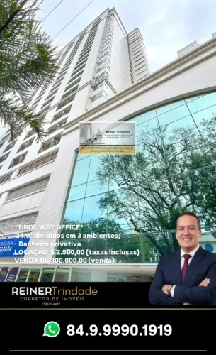 Sala para venda no Tirol Way Office por R$300.000,00 ou locação R$2.500,00