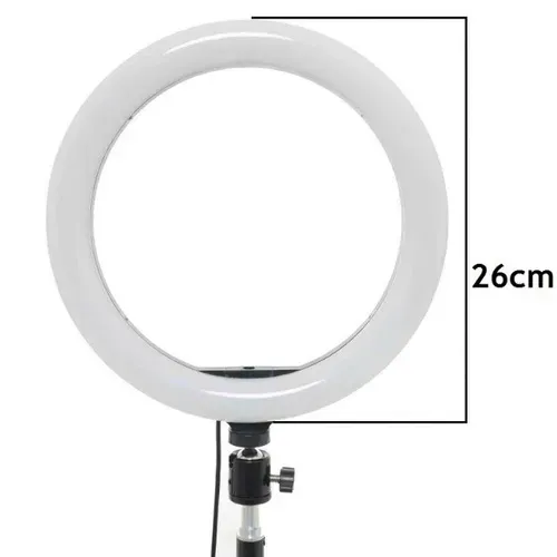Ring Light 10 Polegadas Tripe ''1.8 metros Suporte de Celular 25w Gravar Vídeos