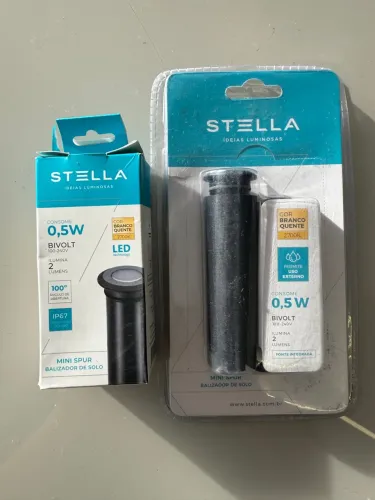 * Balizadores LED 0,5W Stella (preto, embutir)