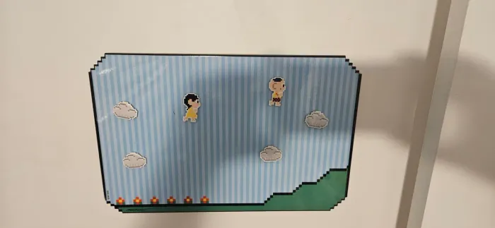 Quadro Decorativo Pixel Art Turma da Mônica