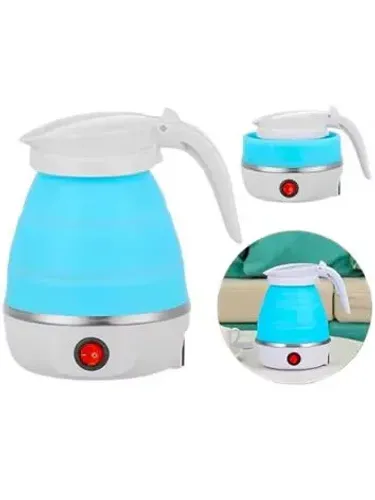 Chaleira Elétrica Dobrável de Silicone - Ideal para Viagens