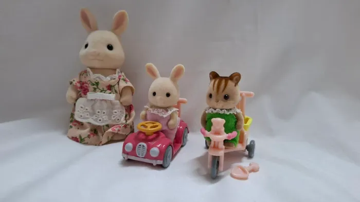 Amigos do campo coelho e esquilo Sylvanian Families Original