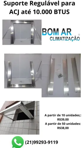 Suporte de ar condicionado de janela de 7,500 até 10000 btus