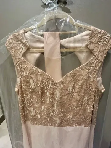 Vestido de festa longo - Cor Nude