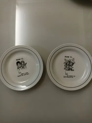 2 pratos ou pinga joia da coleção amar é...