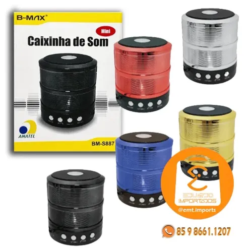 Mini Caixinha de Som B-MAX BM-S887