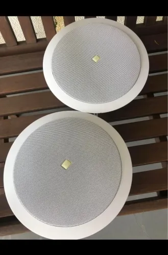 Sistema de Som Ambiente JBL + Amplificador NCA AB 100 BT Bluetooth - Oportunidade 