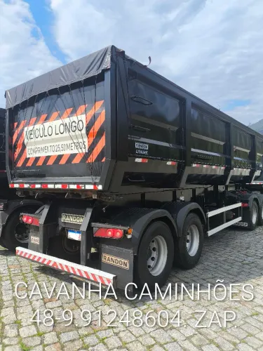 Rodocaçamba Randon 2022 Dolly Rebaixado 35 Mts Cúbicos Sem Pneus Lona Fácil Revisada.