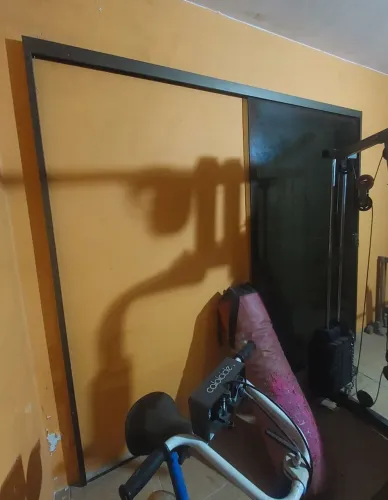 Porta de correr nova, vidro fumê!!!