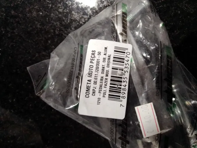 Pedaleira dianteira direita alumínio fazer original 