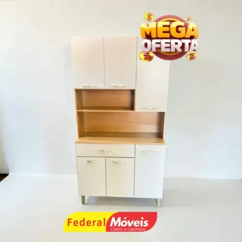 Armario de Cozinha Branca 90cm MAIS VENDIDO