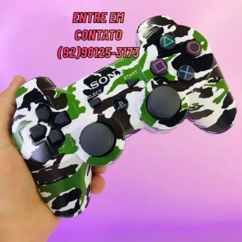 Controle de PS3 Sem Fio Bluetooth - Entrega Rápida e Segura