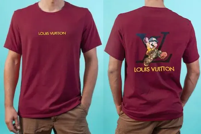Camisa Louis vuitton estampa mario GG