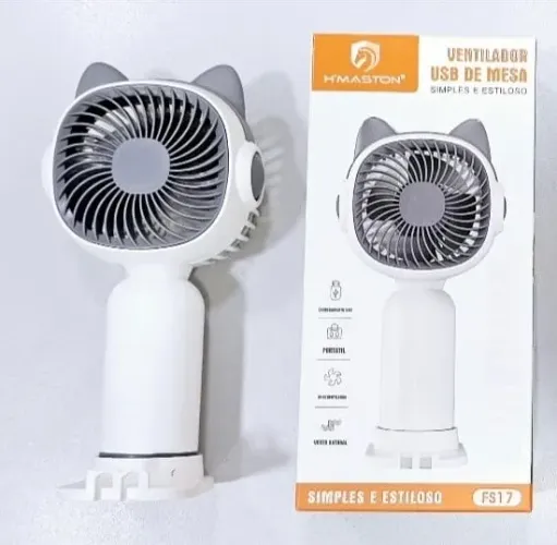 Ventilador USB de Mesa Portátil - Design Moderno e Estiloso