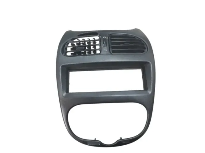 Moldura Central Painel Rádio C/Detalhe Peugeot 206 00/11