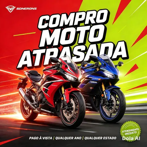 Moto com parcelas atrasada $5000