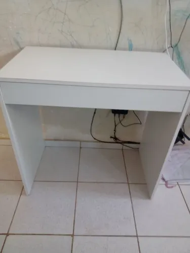 Escrivaninha / Mesinha Multiuso Branca com Gaveta
