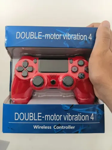 Controle PS4 Vermelho Sem Fio - FRETE GRÁTIS