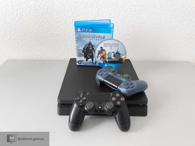 Playstation 4 Slim 500gb com Jogos (Entrega Grátis+Testes)