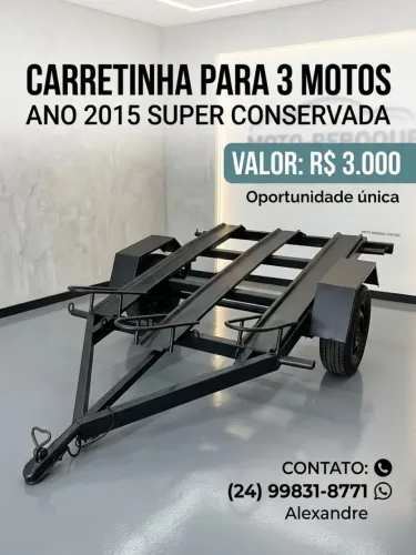 VENDO Carretinha 3 motos