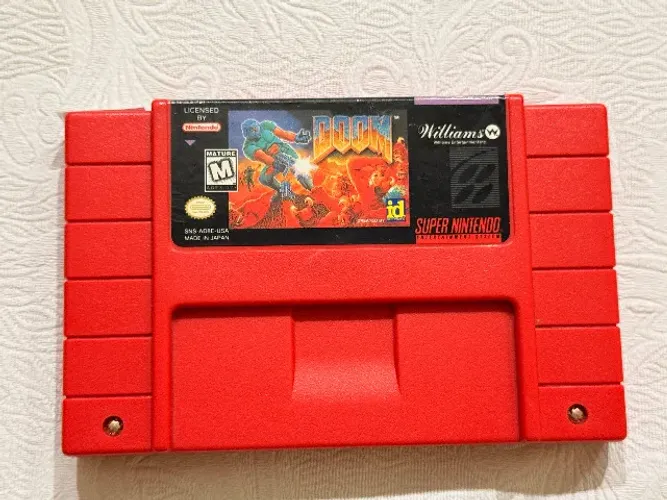 doom cartucho original snes super nintendo retro