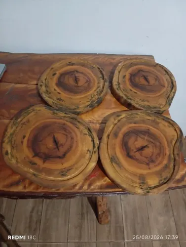 Tábua de corte rustica para churrasco