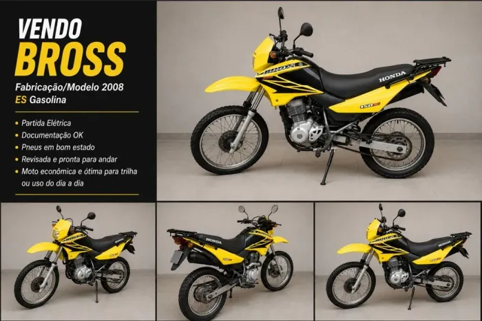 Honda NXR Bros 150 ES 2008 - Documento em Dia - Sem Multas - Pronta para rodar