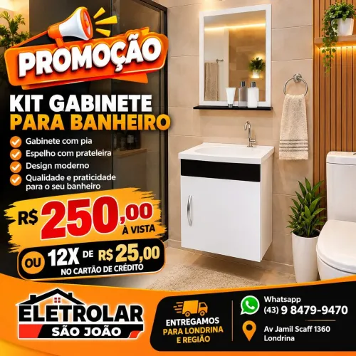 Gabinete para banheiro