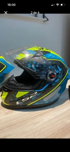 Os 2 Capacete ls2 novo de barbada