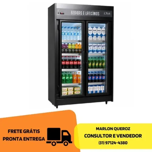 Refrigerador De Bebidas 2 Portas Preto Polar