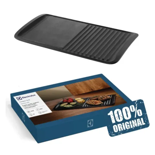 Chapa Grill Electrolux de ferro fundido para Fogão, Indução, Forno e Churrasqueiras