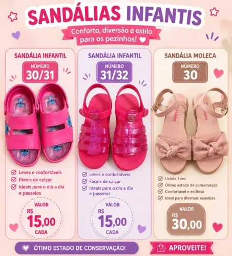 Sandálias infantil 