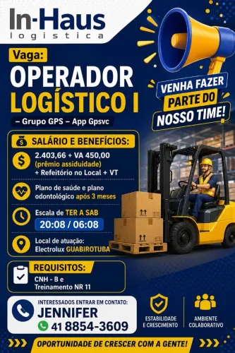 ? OPORTUNIDADE DE EMPREGO - INÍCIO IMEDIATO! ?