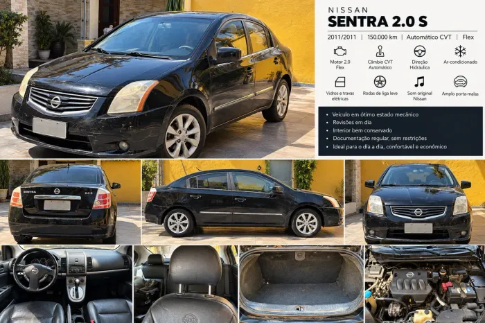 Nissan Sentra S 2.0/ 2.0 Flex Fuel 16V Aut. 2012