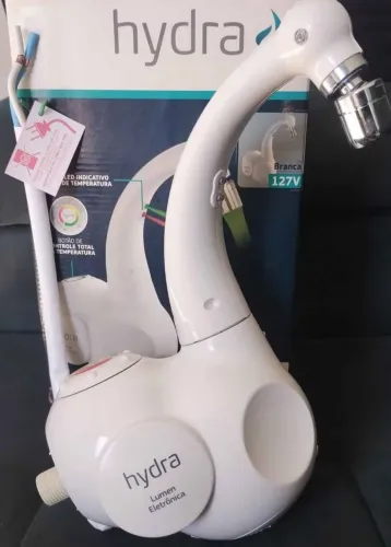 Torneira Elétrica Hydra Lumen Eletrônica 127V (Branca) - NOVA NA CAIXA!