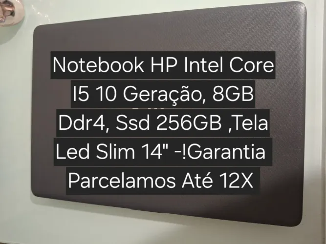 Notebook HP Intel Core I5 10 Geração,8GB Ddr4, Ssd 240GB - Garantia 