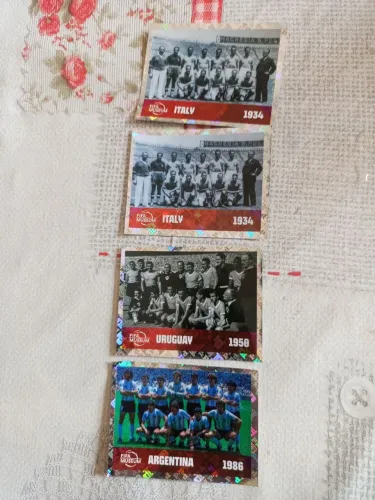 Figurinhas da copa brilhante