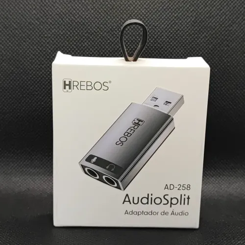 ADAPTADOR DE ÁUDIO USB FONE MICROFONE PREMIUM