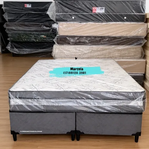 Colchão Queen + Cama box - Novas