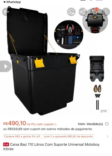 Baú de moto