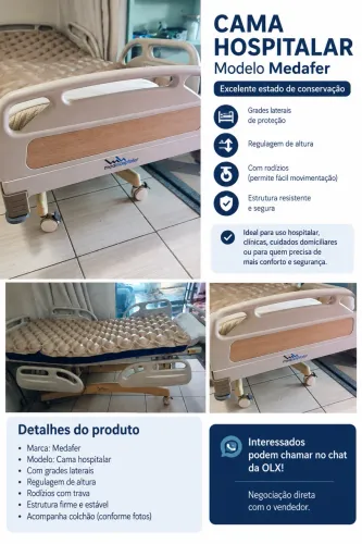 CAMA HOSPITALAR ELÉTRICA