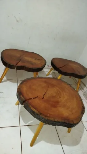 Mesa de centro rústica