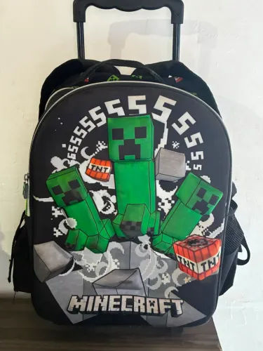 Mochila Minecraft com Lancheira