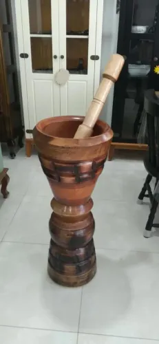 Pilão Grande Artezanal Rustico