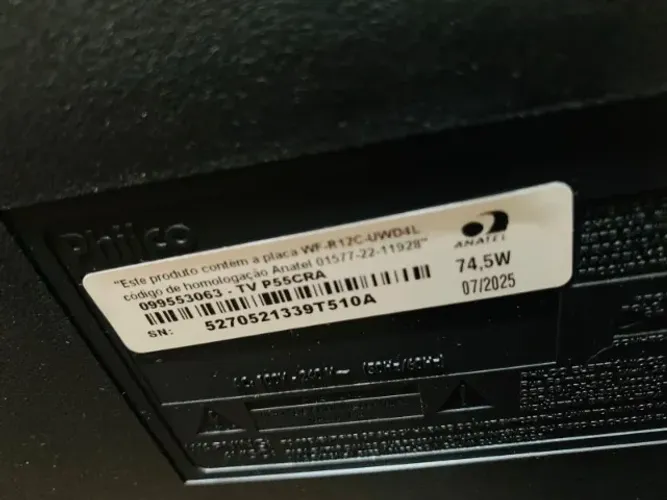 TV 55" PHILCO UHD 4K P55CRA - TELA TRINCADA