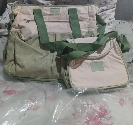 Bolsa mamãe e bebê natura