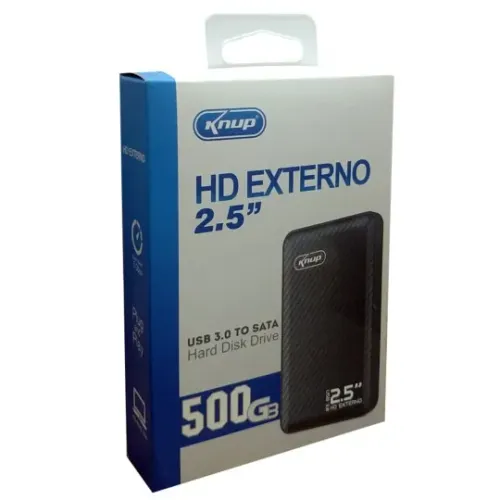 Hd Externo 500gb Sata Usb 3.0 Knup Kp-hd810 Slim *ENTREGA GRÁTIS*
