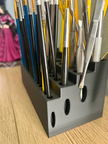 ORGANIZADOR DE PINCÉIS - IMPRESSÃO 3D 