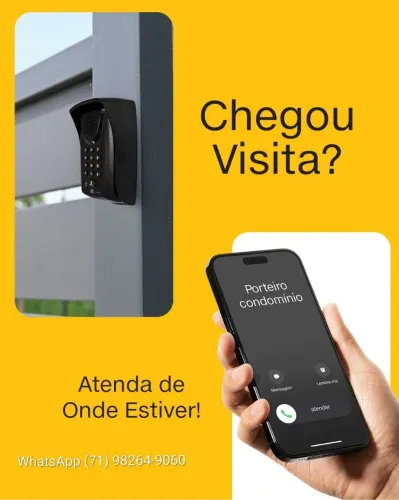 Porteiro Eletrônico sem fio Interfone Vendas Manutenção 